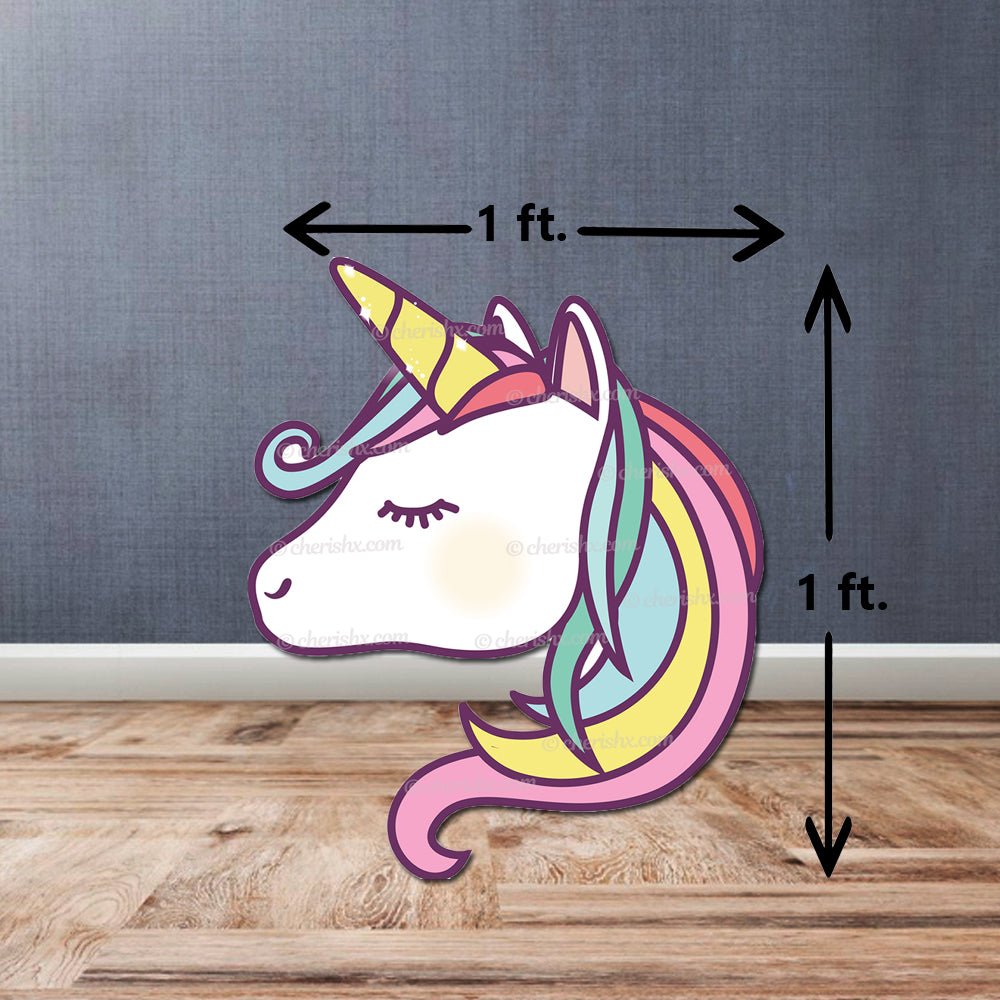 Unicorn Theme Kids Happy Birthday Cutout - Unicorn freeshipping - CherishX Partystore