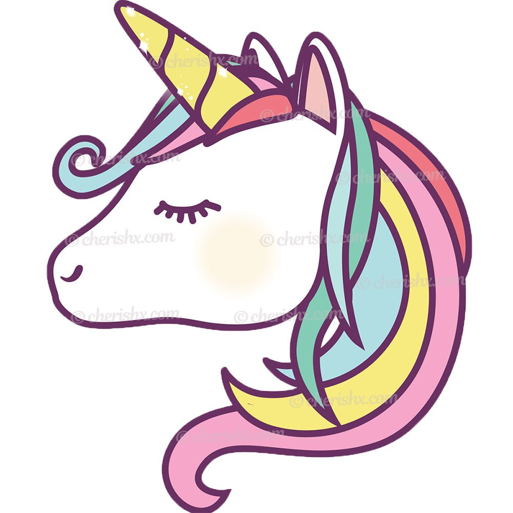 Unicorn Theme Kids Happy Birthday Cutout - Unicorn freeshipping - CherishX Partystore