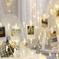 Warm White 10 LED Photo Clip String Light for Diwali and Christmas, Birthday Decoration, Bachelorette Party at Home and Office for Hanging Photos freeshipping - CherishX Partystore