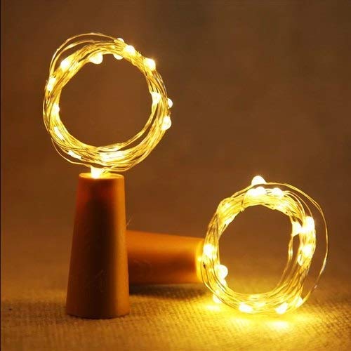 Warm White Cork Light 2 Meter Pack of 2 for Home Decoration String Lights, Decorative Fairy Lights, Mini Copper Wire Lights for Bedroom Decor, Christmas Party Wedding Decorations freeshipping - CherishX Partystore