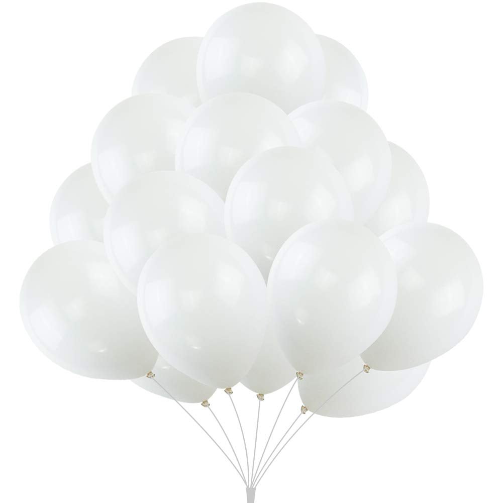 White latex balloons - pack of 50 Pcs freeshipping - CherishX Partystore